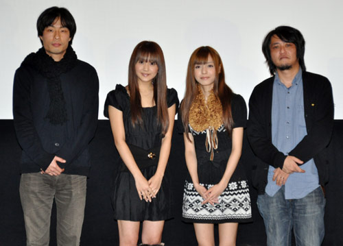 左から吉岡睦雄、浜田翔子、希志あいの、城定秀夫監督