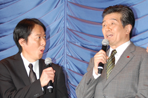 川原和久（左）と大谷亮介（右）