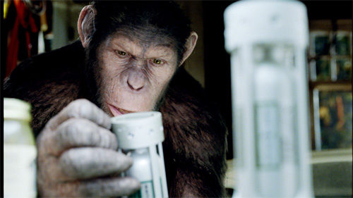 『猿の惑星：創世記（ジェネシス）』より
猿を演じているのはを『ロード・オブ・ザ・リング』のゴラムや、『キング・コング』のコングを演じたアンディ・サーキス
(C) 2011 TWENTIETH CENTURY FOX
