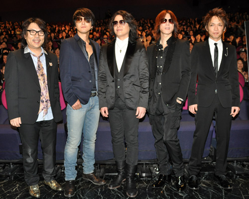 写真左から真矢、J、RYUICHI、SUGIZO、INORAN