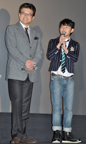 三浦友和（左）と須賀健太（右）