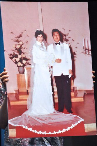 梅宮辰夫とクラウディアの結婚当時の写真