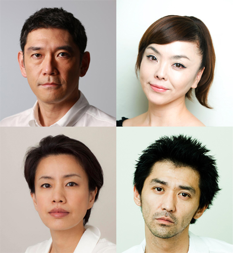 『2つ目の窓』に出演する杉本哲太（左上）、松田美由紀（右上）、渡辺真起子（左下）、村上淳（右下）