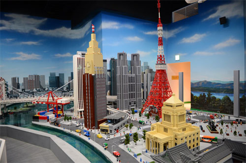 167 万個のブロックで東京の名所を再現した「ミニランド」