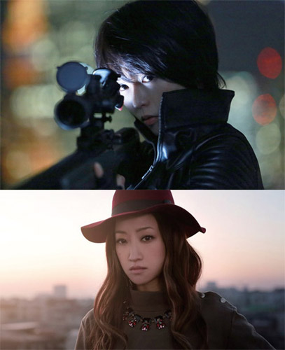 『KIRI-「職業・殺し屋。」外伝ー』主演の釈由美子（写真上）、主題歌を歌うlecca（写真下）
(C) 2015 東映ビデオ／エクセレントフィルムズ