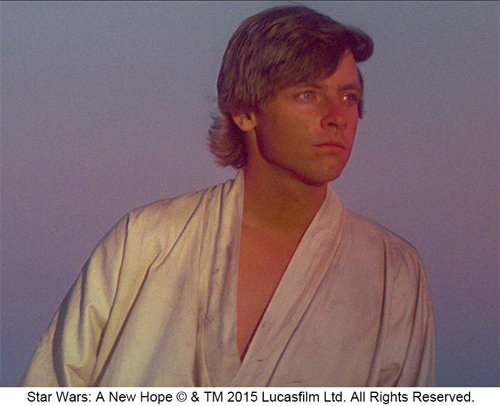 『スター・ウォーズ エピソード4／新たなる希望』
Star Wars:A New Hope (C) & TM 2015 Lucasfilm Ltd. All Rights Reserved.