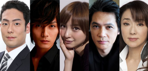 舞台版「真田十勇士」に出演！左から中村勘九郎、加藤和樹、篠田麻里子、加藤雅也、浅野ゆう子