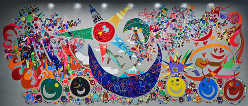 日本財団パラリンピックサポートセンターオフィスの壁画※「NAKAMA des ARTS」展での展示は未定