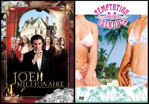 左：『ジョー・ミリオネア　〜Love or Money〜』DVD-BOX （3枚組）／￥5,480（税込）／発売中
右：『誘惑のアイランド』DVD-BOX （3枚組）／￥5,480（税込）／発売中