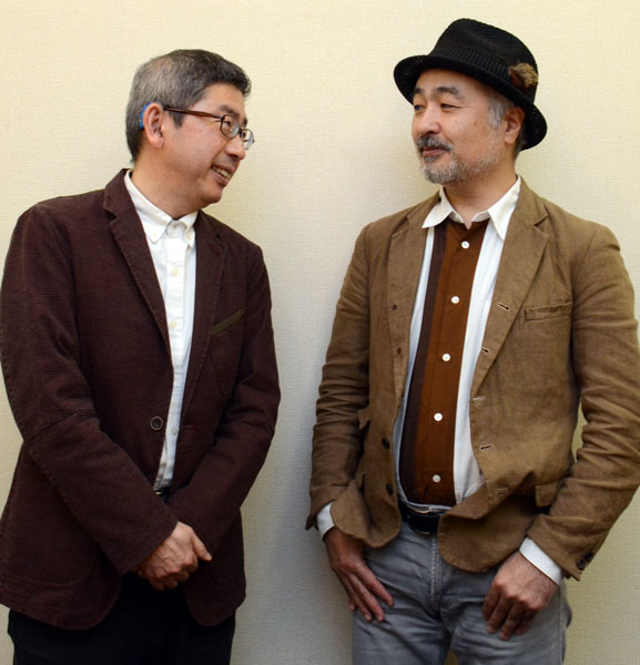 松尾スズキ監督（左）といがらしみきお（右）