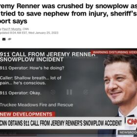 ジェレミー・レナーについて報じるCNN