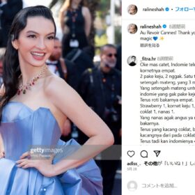 38歳のインドネシアの女優ラリーヌ・シャーが着こなす華麗なファッション