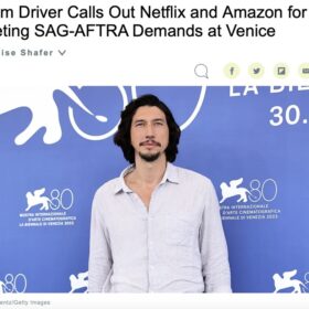 アダム・ドライバー「なぜNetflixやAmazonのような大企業は…」と非難 ヴェネツィア国際映画祭でストライキを語る