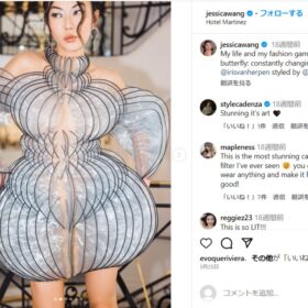 前衛的ドレスも色っぽく！ セクシーさの匙加減が絶妙なファッションブロガー、ジェシカ・ワン