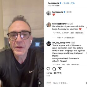 ハンク・アザリアのInstagramより（@hankazaria）