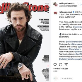 アーロン・テイラー＝ジョンソンのInstagramより（@aarontaylorjohnson）