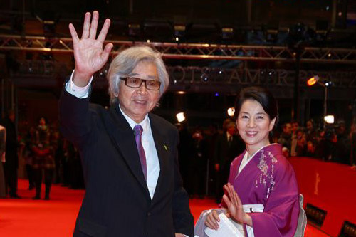 ベルリン国際映画祭に出席した山田洋次監督（左）と吉永小百合（右）
photo　by　KAZUKO　WAKAYAMA