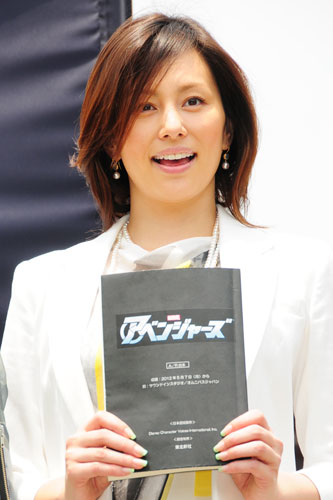 米倉涼子、格好良い男性の話に口も滑らか／『アベンジャーズ』ヒット祈願