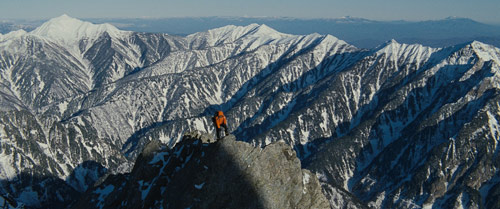 ロケ地の立山連峰