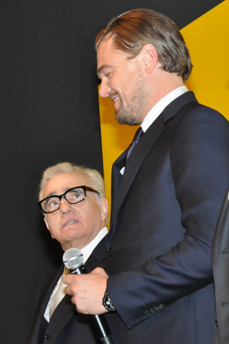 マーティン・スコセッシ監督（左）とレオナルド・ディカプリオ（右）