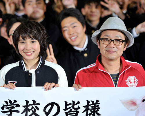 広瀬アリス（左）と吉田恵輔監督（右）