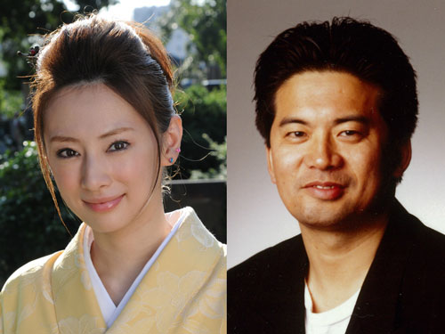 北川景子（左）と森田芳光監督（右）