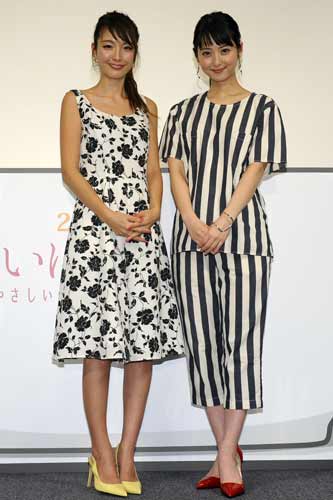 木下優樹菜（左）と佐々木希（右）