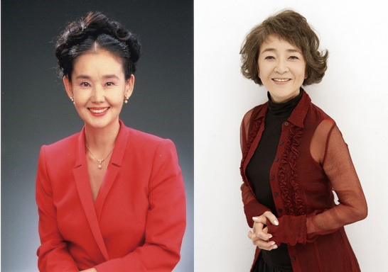 中野良子（左）と倍賞千恵子（右）