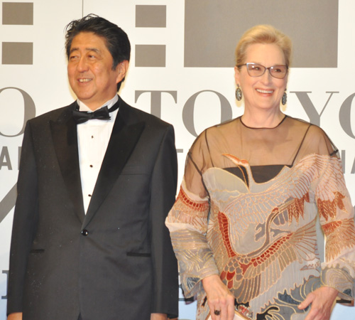 安倍首相とメリル・ストリープ