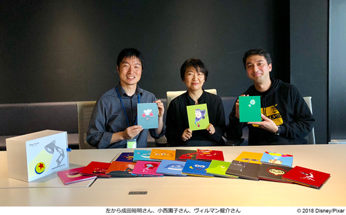 左から成田裕明さん、小西園子さん、ヴィルマン龍介さん
(C) 2018 Disney／Pixar