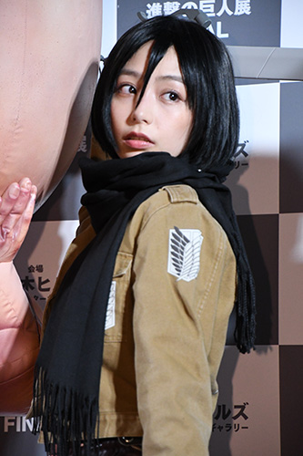 宇垣美里「進撃の巨人」ミカサのコスプレ披露！「前髪にこだわりました」