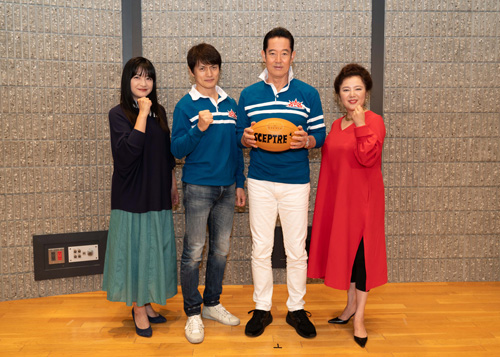 左から伊藤かずえ、松村雄基、山下真司、麻倉未稀