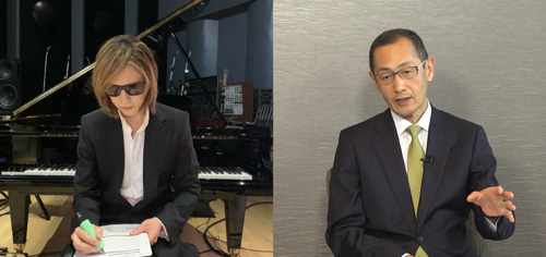 YOSHIKIと山中伸弥教授