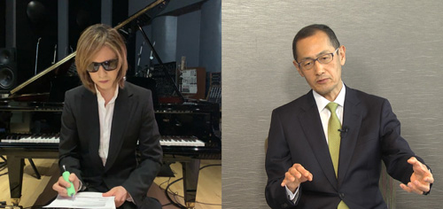 YOSHIKIと山中伸弥教授