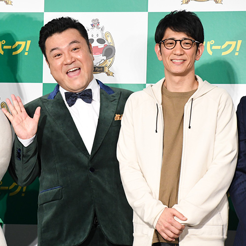 アンタッチャブル山崎＆柴田、12年ぶりCM共演！息の合ったコンビぶり見せる