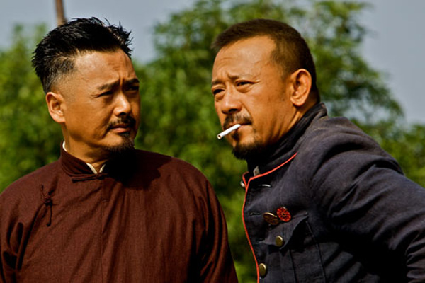 チョウ・ユンファ（左）とチアン・ウェン監督（右）