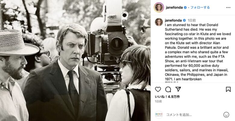 ジェーン・フォンダのInstagramより（@janefonda）

