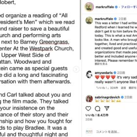 マーク・ラファロのInstagramより（@markruffalo）