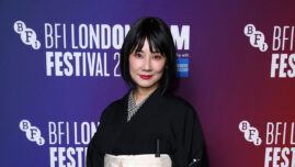 吉田羊、“通訳なし”流暢な英語を披露！ 松竹梅柄の着物＆猫の帯身につけロンドン映画祭へ