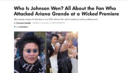 『ウィキッド』プレミアでアリアナに男が抱きつき騒然　加害者は迷惑系インフルエンサー