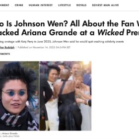 『ウィキッド』プレミアでアリアナに男が抱きつき騒然　加害者は迷惑系インフルエンサー