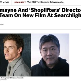 エディ・レッドメイン、是枝裕和作品に主演＆製作で参画　世界が注目する新プロジェクト始動