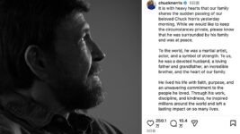 アクション界の伝説チャック・ノリス死去　86歳、家族が発表