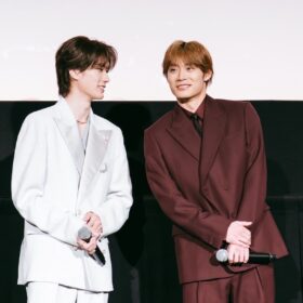 山中柔太朗＆髙松アロハ「ポップコーンの匂いで実感」 愛に包まれた『純愛上等！』初舞台挨拶