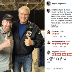 ドルフ・ラングレンのInstagramより（@dolphlundgren）