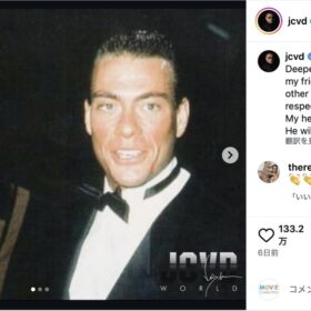 ジャン＝クロード・ヴァン・ダムのInstagramより（@jcvd）