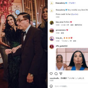 デミ・ムーア。アカデミー賞の公式instagramより（@theacademy）
