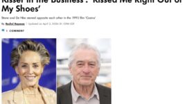 シャロン・ストーン、デ・ニーロとのキスに衝撃「本当にノックアウトされた」