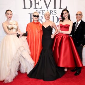 左からエミリー・ブラント、メリル・ストリープ、ディー・ガガ、アン・ハサウェイ、スタンリー・トゥッチ／Photo by Jamie McCarthy／Getty Images for 20th Century Studios／Getty Images for Disney.jpg