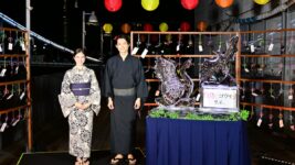松村北斗＆今田美桜、浴衣姿で『白鳥とコウモリ』ヒット祈願 隅田川で夏の思い出語る